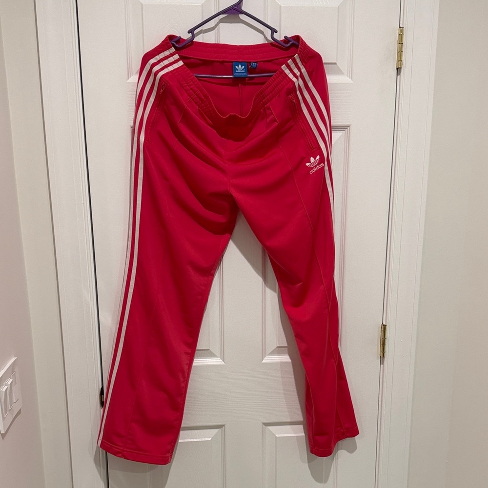 Adidas womens Bright pink Joggers